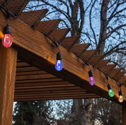 Διακόσμηση RGB S14 Led Holiday String Light Για Πολυχρωματικό LED Συχνότητα 50Hz/60Hz