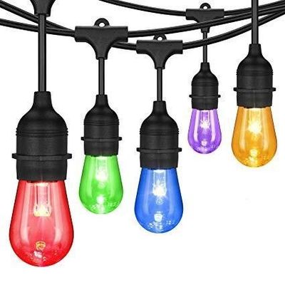 Διακόσμηση RGB S14 Led Holiday String Light Για Πολυχρωματικό LED Συχνότητα 50Hz/60Hz