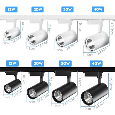 10W 4 Φάσης Διάτακτος Σύρμας COB Spot Mini Rail LED Track Light με σύγχρονο σχεδιασμό