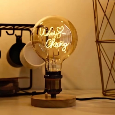 Φώτα LED με νήματα Φώτα Ευτυχισμένη οικογενειακή επιστολή Φώτα 0.2kg Μοναδικό σπειροειδές φωτιστικό LED