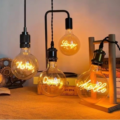 Φώτα LED με νήματα Φώτα Ευτυχισμένη οικογενειακή επιστολή Φώτα 0.2kg Μοναδικό σπειροειδές φωτιστικό LED