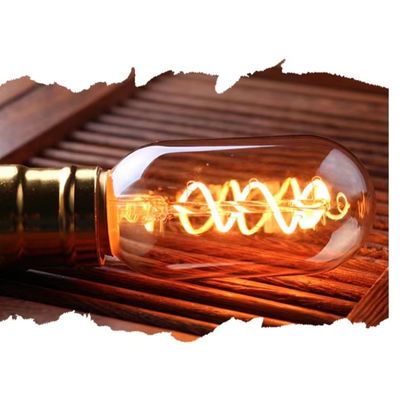 Τ45 Σπειροειδής λαμπτήρας με νήμα μαλακό ευέλικτο φως LED με διάρκεια ζωής 50000 ωρών