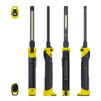 4500K Θερμοκρασία χρώματος CRI 95 LED Hook Magnet Flashlight USB επαναφορτιζόμενο φωτιστικό