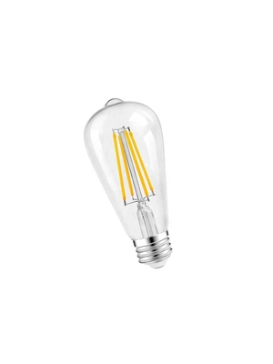 Εφαρμογές φωτισμού κατοικιών ST64 E26 7W 800LM Dim LED Filament Bulb 3000K 120V/60Hz