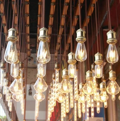 Εφαρμογές φωτισμού κατοικιών ST64 E26 7W 800LM Dim LED Filament Bulb 3000K 120V/60Hz