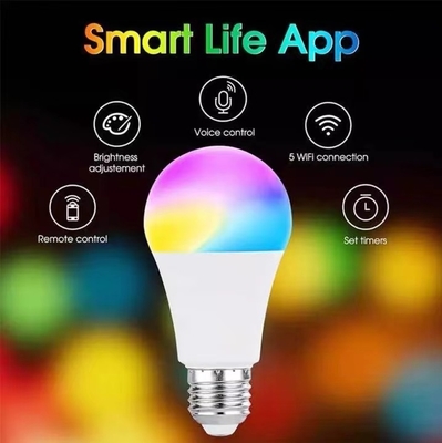 15000 ώρες ζωής λειτουργίας Tuya Smart LED λαμπτήρας με πολυχρωματικό RGBCW και BT έλεγχο