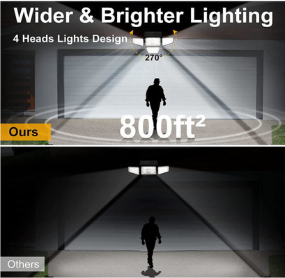 270 LED Ανερόφθαλμος LED αισθητήρας κίνησης Ηλιακό φως τοίχου Ανερόφθαλμος και εύκολη εγκατάσταση