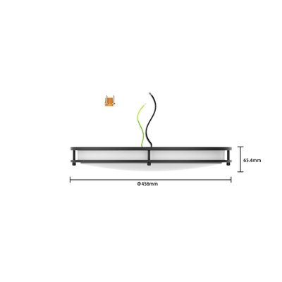 18 ιντσών 32W 5CCT LED CCT Επιλέξιμο διπλό δαχτυλίδι οροφή φως για και 50000 ώρες διάρκεια ζωής