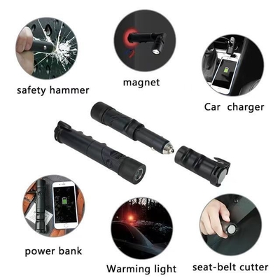 Τράπεζα ισχύος Safety Hammer με φορτιστή κινητών τηλεφώνων USB 5.0V/2.4A και πηγή φωτός LED