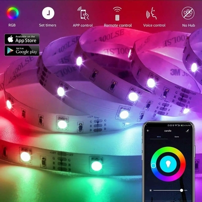 5m 10m 15m εσωτερικά και εξωτερικά Bluetooth/Wifi τηλεχειριστήρια έξυπνα φώτα λωρίδας