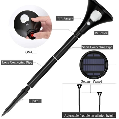 106*618.5mm Ηλιακό φως κήπου αυλής LED λαμπτήρα γκαζόν για εξωτερικό φωτισμό διαδρόμου ανθεκτικό