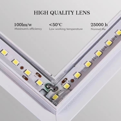 Εστιατόριο 40W Δυνατό να αναδιπλωθεί 60 * 60cm LED Panel Light Frame με υλικό κράματος αλουμινίου