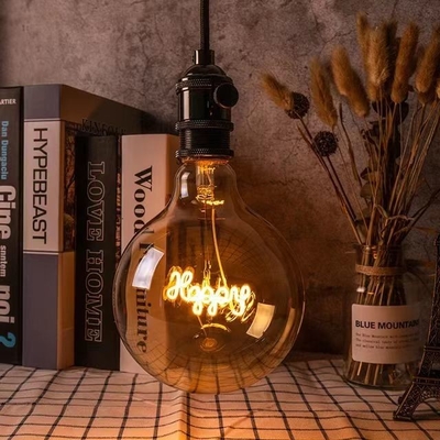 AC 85-265V Εισερχόμενη τάση 4W LED γυαλί Διαφανές κεχριμπάρι Edison λαμπτήρα για διακοσμητικό φωτισμό