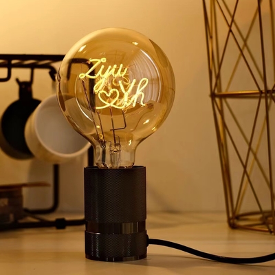 2700K E27 Βάση 4W G80/95/125 Σειρά Δοκιμαστικό LED Διακοσμητικό Edison Bulb Διαφανές γυαλί κεχριμπάρι