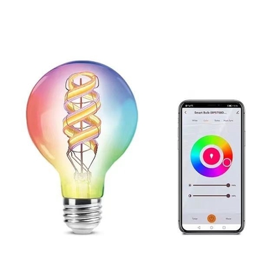 Ασύρματο TUYA APP Control Indoor Smart LED Bulb Light Dimming RGB Πηγή CRI Ra 80-90