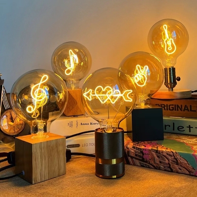 Ξενοδοχείο LED λαμπτήρας πυράκτωσης 4W G125 σειρά Dimmable γυαλί Διαφανή Αμπερό βάση Edison λαμπτήρας