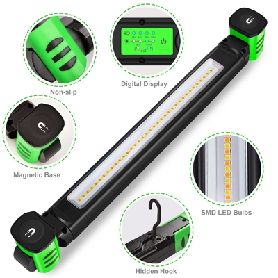 IP80 LED εργασιακό φως 1600 Lumen Δύο χρώματα θερμοκρασία 360 βαθμών Μαγνητικό και Hook