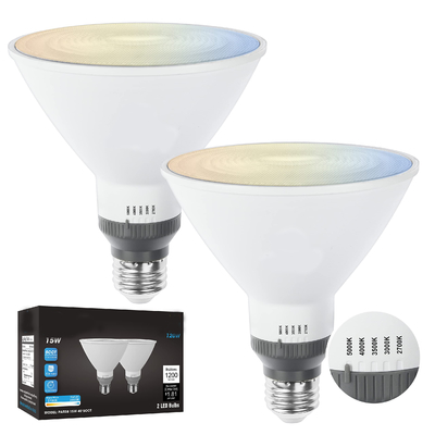 Δύναμη 6 Μετρητής Ψυχρό λευκό E26 5000K LED προβολέας προβολέας λαμπτήρα για εξωτερικό φωτισμό