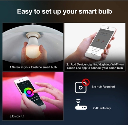 Επικεφαλής τηλεχειρισμού Smart WiFi GU10/MR16 Spot Bulb με Google Alexa και υποστήριξη θολωτικής λειτουργίας