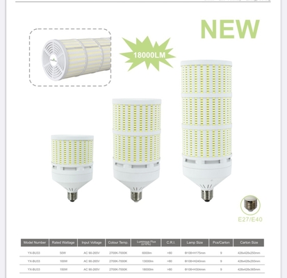E27 E14 B22 E39 E40 Φώτα αποθήκης 100lm/w LED λαμπτήρας καλαμποκιού με υψηλή φωτεινή απόδοση
