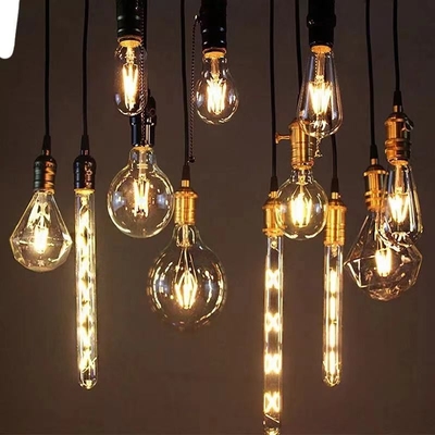 Εισερχόμενη τάση 85-265V E27/B22 4W 6W 8W Vintage Edison LED λαμπτήρας με φωτεινό ρεύμα με 80 Ra