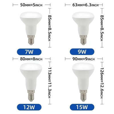 Εγχειρίδιο κουμπί R39/R50/R63/R80 Λάμπες LED υψηλής φωτεινότητας για φωτεινότητα και εξοικονόμηση ενέργειας