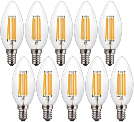ETL C35 E11 LED λαμπτήρας πυράκτωσης 4W 120C Dimmable 500lm 0,06kg για εξοικονόμηση ενέργειας