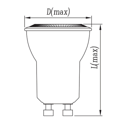 Ηλεκτρονική φωτεινή πηγή LED MR11 GU10 4W 35mm Dia Spot Light 36D Γωνία δέσμης 12V/85-240V