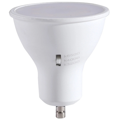 CRI 80 6W 120D GU10 Αμβλύνεται φωτεινό προβολέα LED με πολλαπλή επιλογή CCT 3000K/4000K/6500K