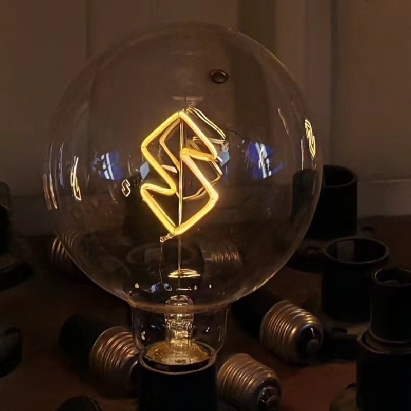 GLOBE G125 σειρά LED διακοσμητικό Edison λαμπτήρα με εξατομικευμένα μοτίβα ή κείμενο
