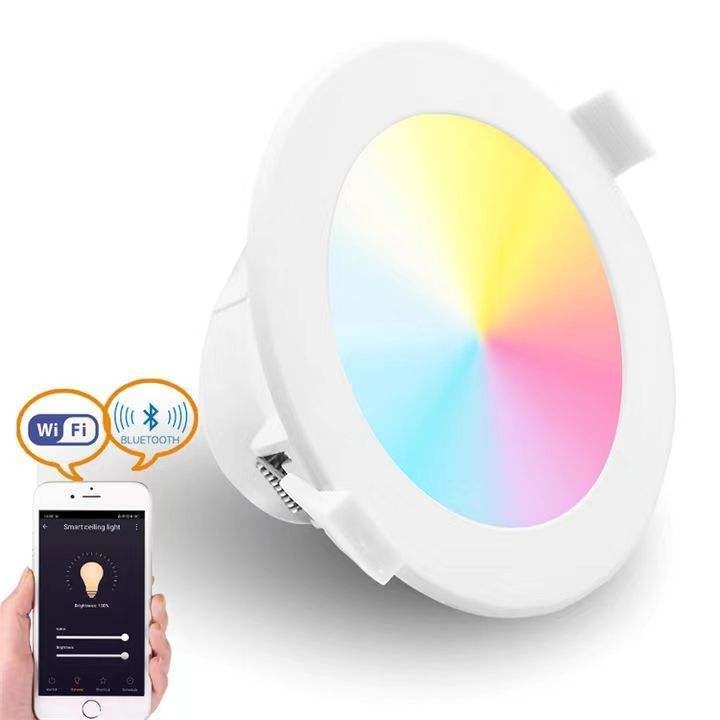 TH0356 Πηγή LED Panellight 18W για διακόσμηση σπιτιού και γραφείου Dimmable Smart RGB Downlight