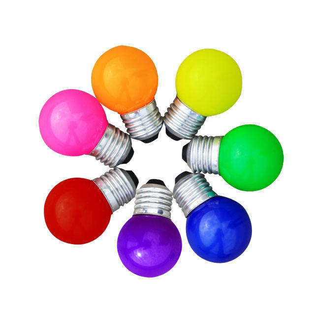 Χρωματιστή λάμπα LED 1W 2W G45 Golf E14 B22 E27 για φωτισμό και σχεδιασμό υλικού γυαλιού