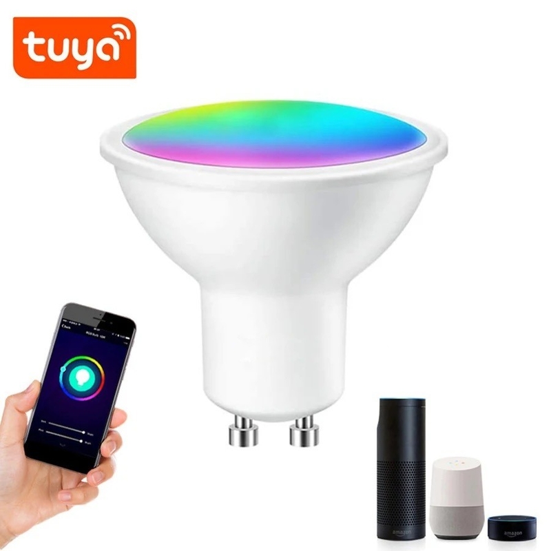 Επικεφαλής τηλεχειρισμού Smart WiFi GU10/MR16 Spot Bulb με Google Alexa και υποστήριξη θολωτικής λειτουργίας