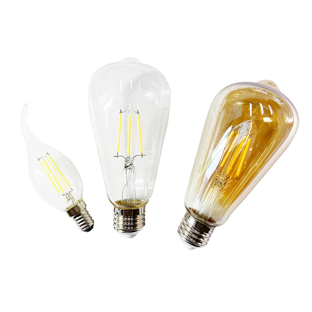 Ηλεκτρονικό ρεύμα AC 120V A19 7W 800LM γυάλινες λαμπτήρες με νήματα LED για μακρά διάρκεια ζωής 50000 ώρες