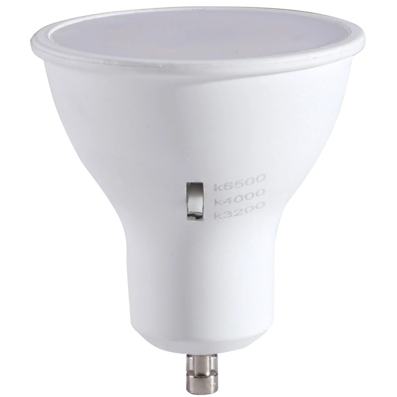 CRI 80 6W 120D GU10 Αμβλύνεται φωτεινό προβολέα LED με πολλαπλή επιλογή CCT 3000K/4000K/6500K